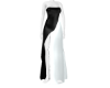 cK Gown Black White