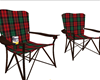 Red Plaid Lawn Chairs