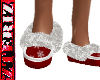 Fur Slippers Snowflakes