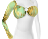 Gold and Green top