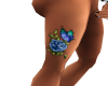 blue rose butterfly tatt