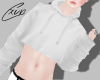 White Crop Sweater | M