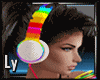 *LY* Rainbow Headphones