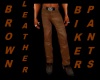 tan leather pants