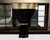 Black Gold Curtain Drape