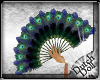DD Peacock Feather Fan