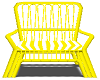 rattan chair yellow