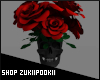 Skull Roses Vase #1