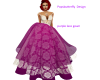 purple lace gown