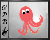 Pink Octopus Decal