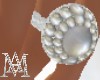 *M.A. White Pearl Ring L