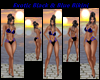 Exotic Blk Blue Bikini