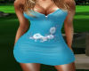 Teal Flower Dress RLS