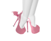 Bat Heels Pink