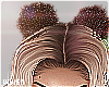 Brown Sparkle Hair Poms