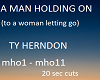 Man Holding On-T Herndon