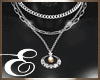 SILVER NECKLACE w BRZ PL
