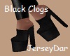 High Black Clogs