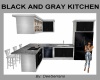 BLACK AND GRAY KITCHEN