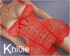 K red lace vday dress