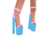 Xo Pink/Blue Heels