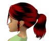 Red and black pony tail