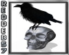 Blue Crow Skull Club Art