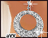Silv*Diamd 3DHoopEarring