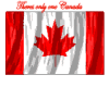 canadian flag fluttering