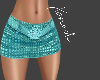 X MiniSkirt Teal RL