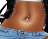 Faith belly piercing