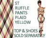 ST RUFFLE PLAID YELLOW