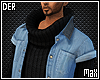 [MM]Sweater+Denim Shirt
