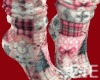 Christmas Tree Socks PNK