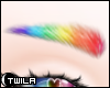 ☾ Rainbow Eyebrows