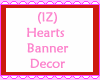 Hearts Banner Decor Hang