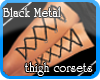 [SB] black metal corsets