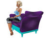 SE-Purple couple chair