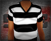 |S VNeck Striped White