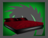 Dark Red Poseless Bed