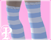 Blue Stripe OTK Socks