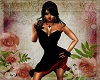 Red Black dress