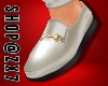 ZY: M White Gold Shoes