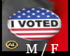 I VOTED LAPEL PIN unisex