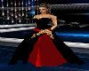 Black/red gown