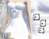 White buckle dress