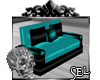 [Sel] Couch 2seater teal