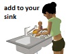 Animated sink Dishes