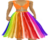 skirt & top rainbow & or