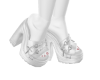 Stella White Heels